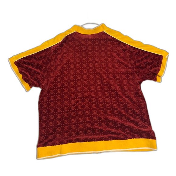 Men’s Nike Maroon and Yellow Zip-Up Shirt - Picture 2 of 7